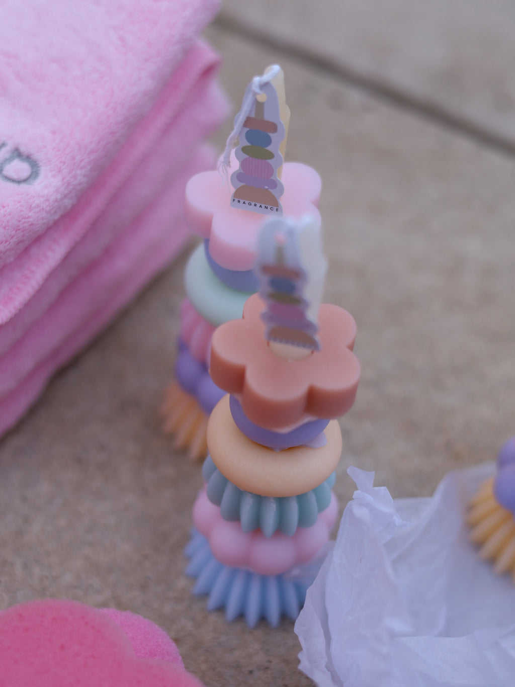 Pastel Stack Soy Wax Candle