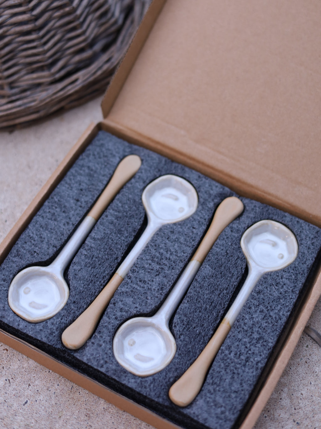 Porcelain Spoon Set of 4